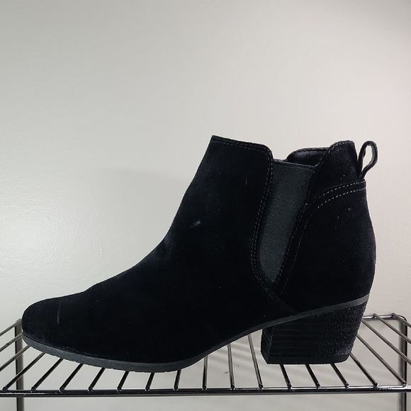 Blondo Dark Suede Ankle Boots - Picture 1 of 8